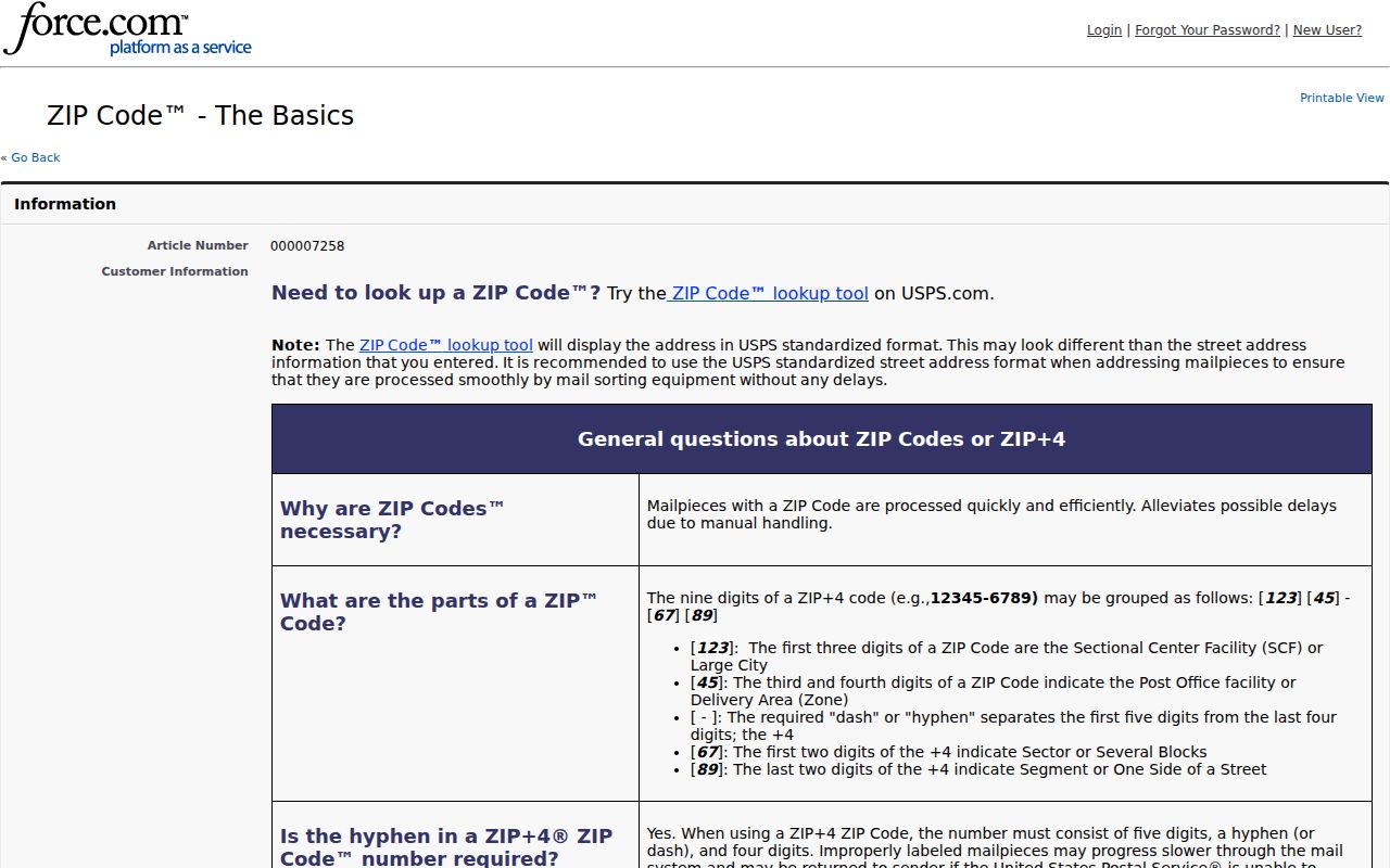 Carol Stream ZIP code directory USPS boundary explanation